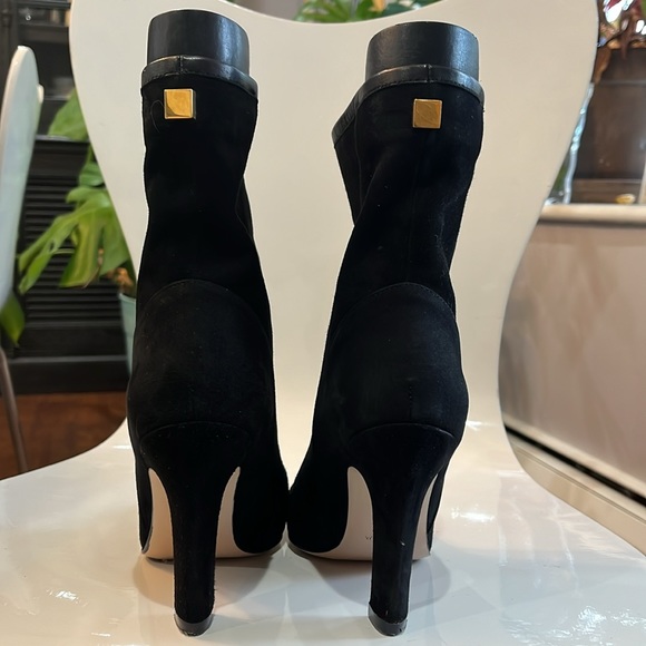 Stuart Weitzman Black Suede Booties - Picture 7 of 7